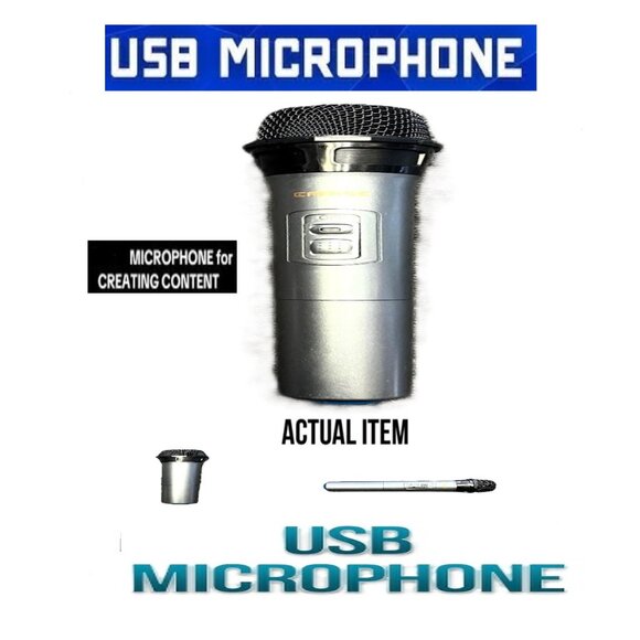 🛑 MIC Wireless ➕🆒 MICROPHONE Rechargeable Cordless Handheld Content💸BUY NOW‼️ - Picture 1 of 16